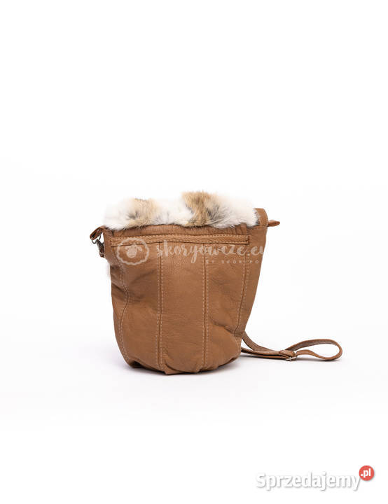 Skórzana torebka futrzana naturalne futro z Szaflary
