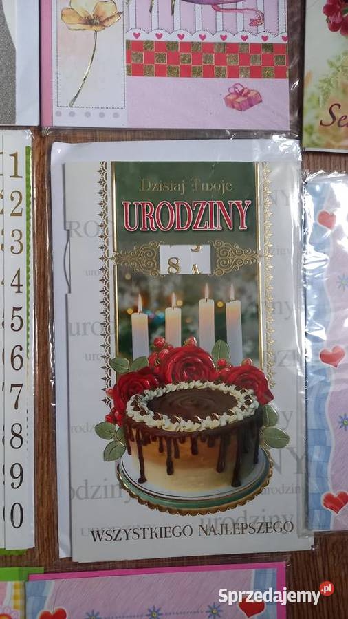 Kartki okolicznościowe urodziny imieniny święta Tychy sprzedam