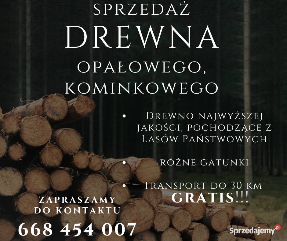 DREWNO OPAŁOWE DOSTAWA NAJWYŻSZA JAKOŚĆ Modliszewice