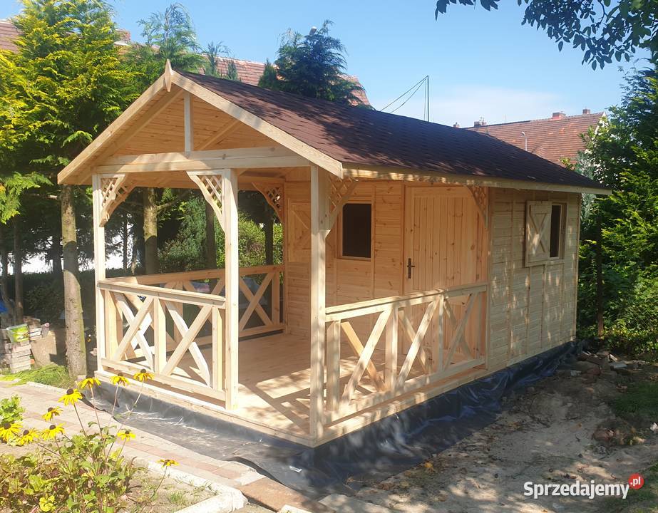 Domek letniskowy ogrodowy altana drewniana śląskie Zimnowoda sprzedam