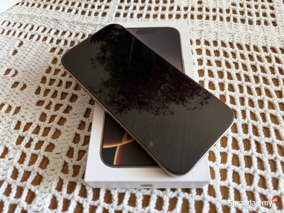 iPhone 16 Pro 128GB Desert Titanium stan bateria Brzozów