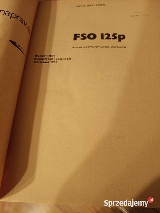 Fiat 125p FSO 125p książka Akcesoria samochodowe Chorzów sprzedam