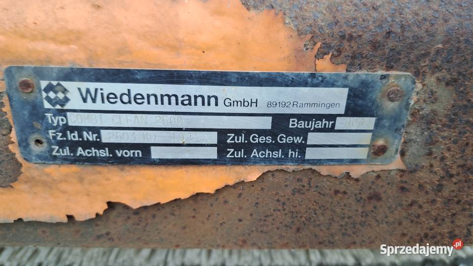 Zamiatarka Weideman 16m i 12m Wiśniowa