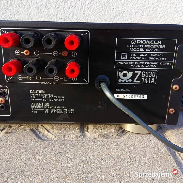 Pioneer SX757 Unikatowy Amplituner z mocą 2x100W Świebodzice