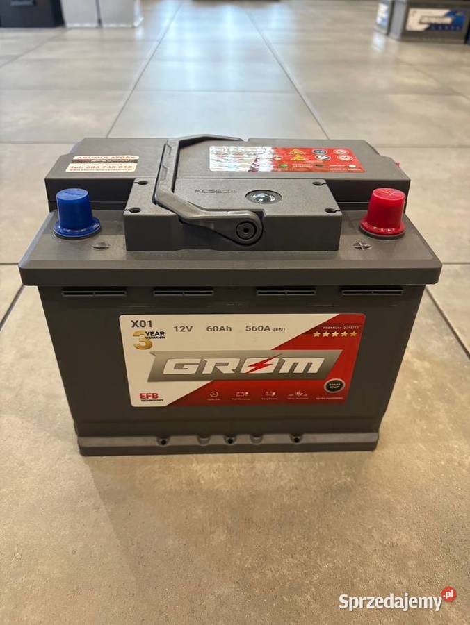 Akumulator Grom Efb Startstop 60Ah 600A Prawy sprzedam
