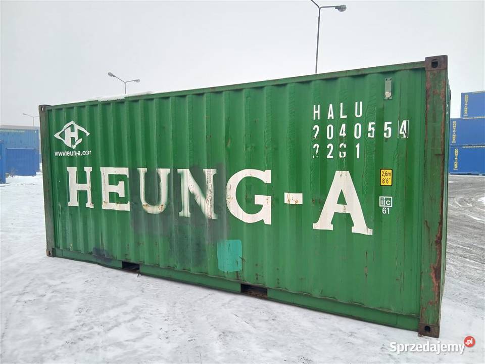 Kontener morski magazynowy 20 używany 6 m śląskie sprzedam