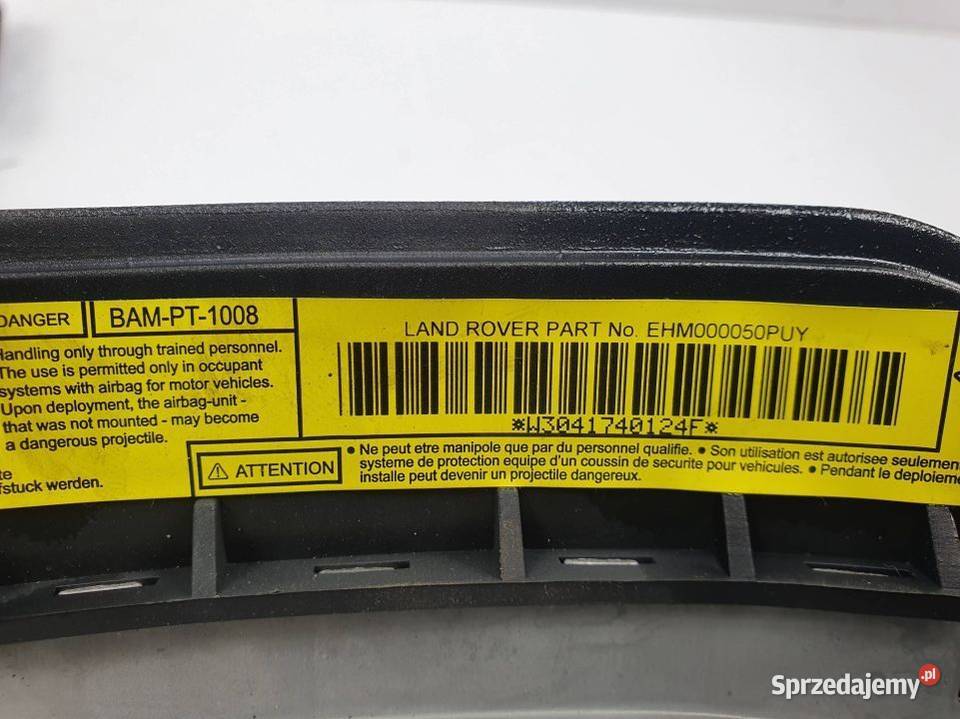 PODUSZKA AIRBAG LAND ROVER FREELANDER BAMPT1008 kujawsko-pomorskie Lipno sprzedam