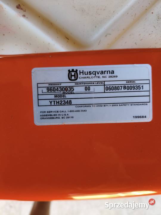 Traktorek Husqvarna YTH2348 Strzyżów