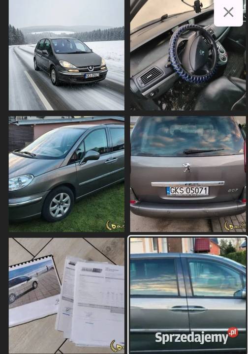 Peugeot 807 2009 20 HDi Full Długie Opłaty pomorskie Kościerzyna sprzedam