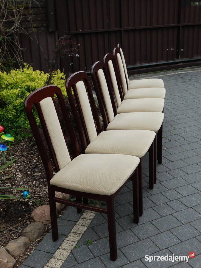 Komplet 6 eleganckich krzeseł Styl Klasyczny Biłgoraj