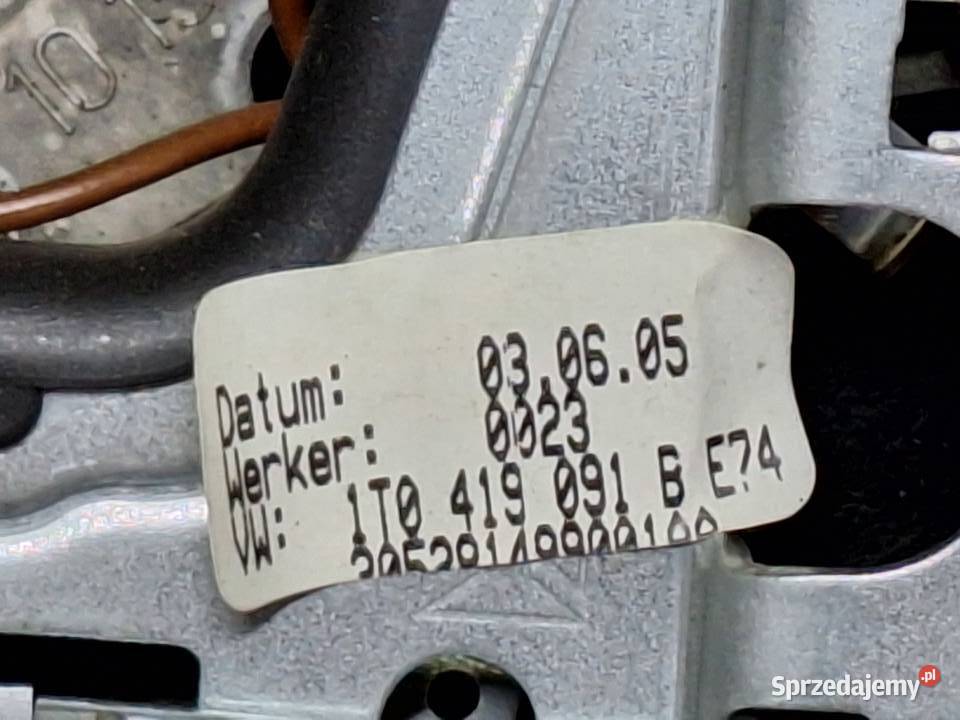 VW TOURAN KIEROWNICA SKÓRA nieuszkodzony Biała Podlaska sprzedam