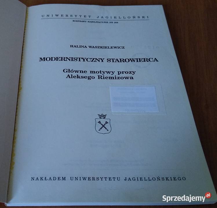 Modernistyczny starowierca główne motywy prozy Książki naukowe i popularnonaukowe Gdańsk