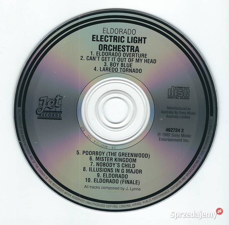 CD Electric Light Orchestra Eldorado 1989 1 płyta