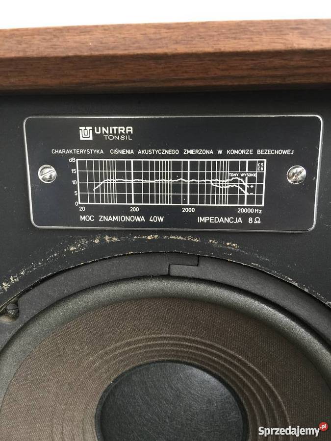 Oryginalne Kolumny głośnikowe Unitra Tonsil Gdańsk