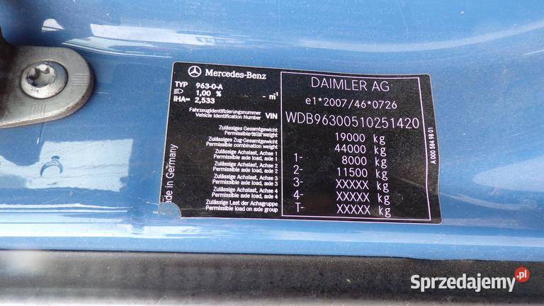 MERCEDESBENZ ACTROS 840 2018 1067700 ccm 394 mazowieckie Warszawa