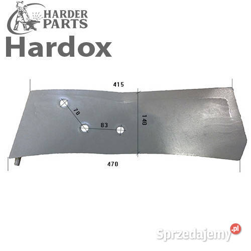 Ścinacz skiby HARDOX 27300102L PDG6L do pługa nieuszkodzony Suwałki