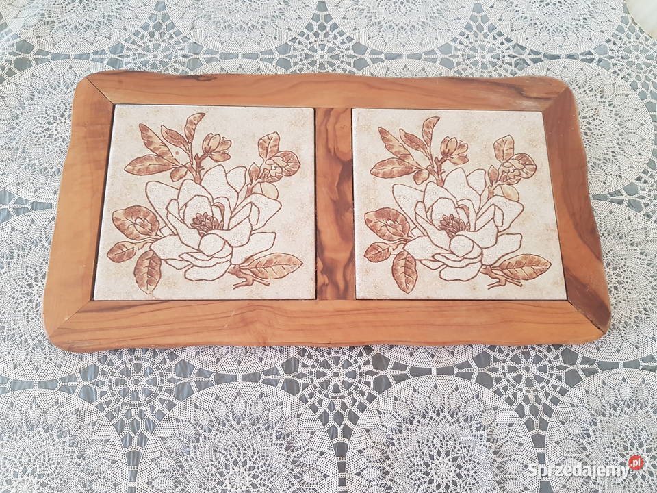 Drewniana podkładka z płytkami Wola Podłężna
