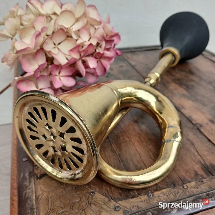 Stara mosiężna trąbka klakson samochodowy Warszawa
