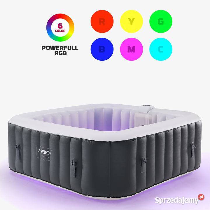 JACUZZI OGRODOWE 2400W nadmuchiwane LED Katowice