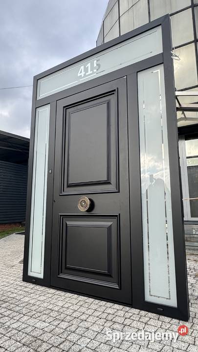 Aluminiowe drzwi wejściowe klasyczny design na Nowy Sącz sprzedam