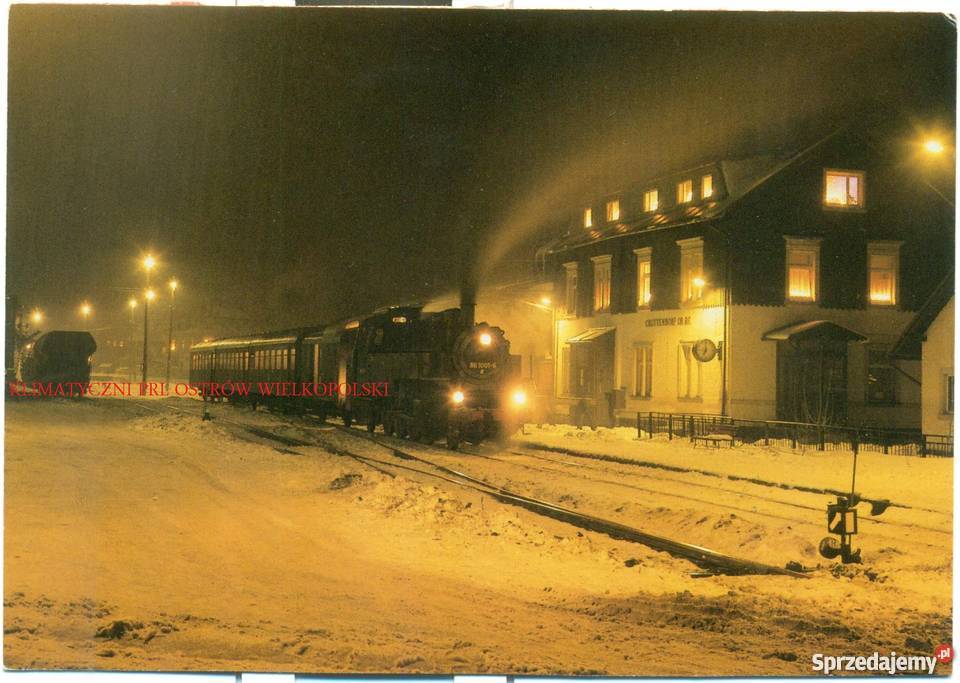 Stara pocztówka lokomotywa parowóz 11