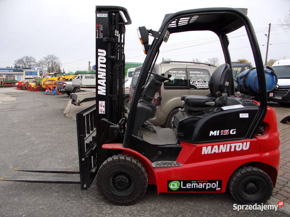 Wózek Widłowy MI15G Manitou 15T LPG w RadMasz Opoczno