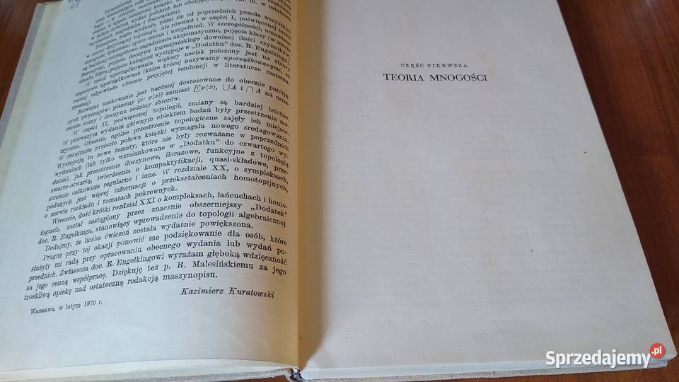 Wstęp do teorii mnogości i topologii Kazimierz Gdańsk