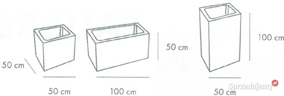 Donice betonowe białe Kielce sprzedam