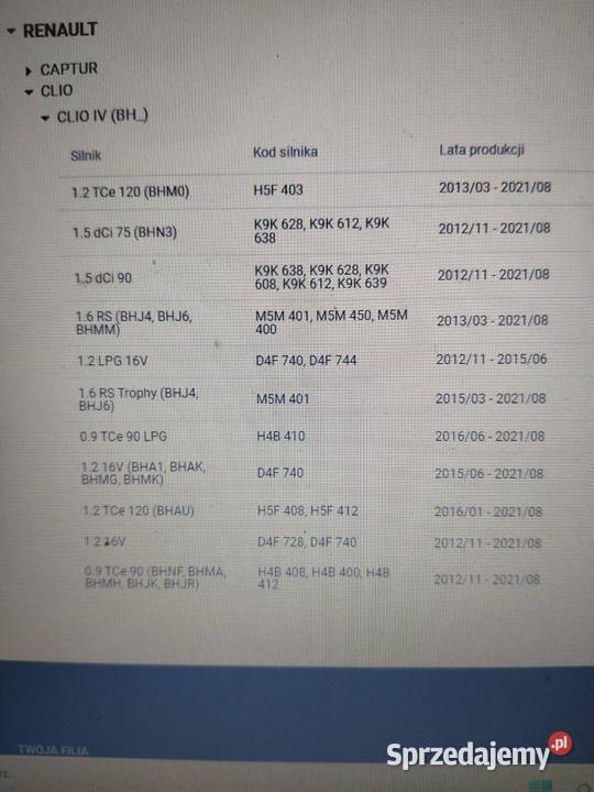 Wahacz prawy przód Renault Clio IV osobowe Będzin