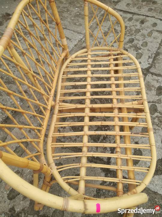 Sofa wiklinowa z poduszkami 75cm Stargard