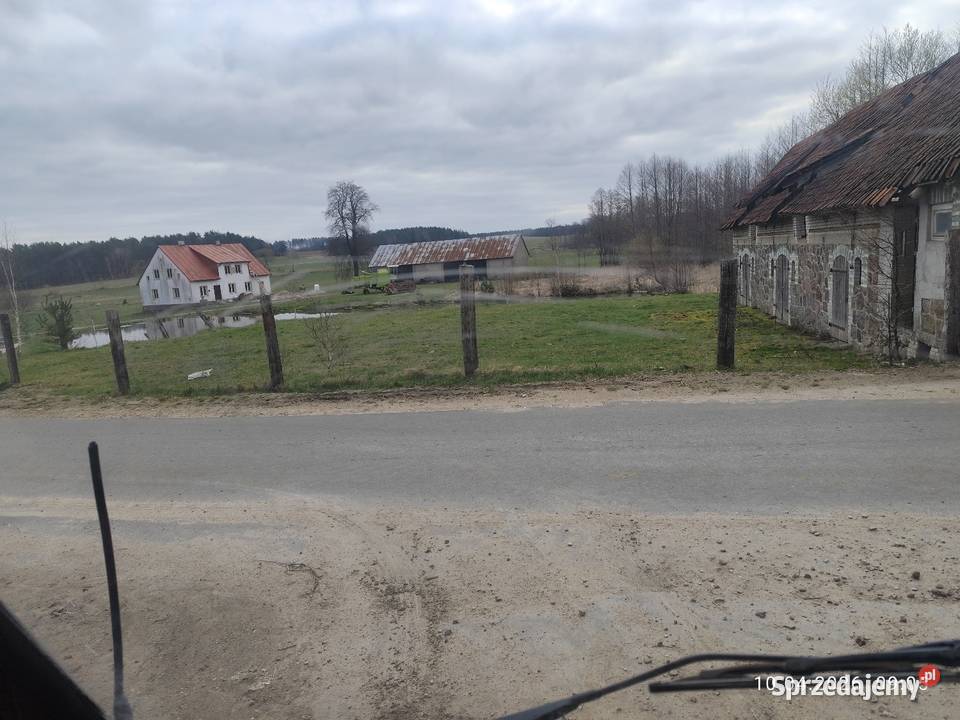 Działka budowlana z budynkiem stawem warmińsko-mazurskie sprzedam