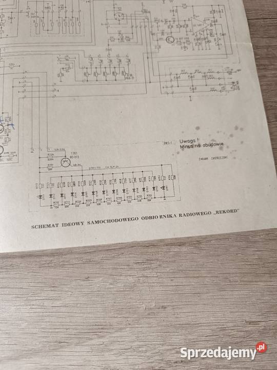 Schemat ideowy samochodowego odbiornika Rzeszów sprzedam