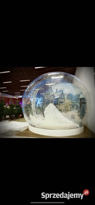 Śnieżna kula śniegowa kula snowglobe bubbletent Warszawa