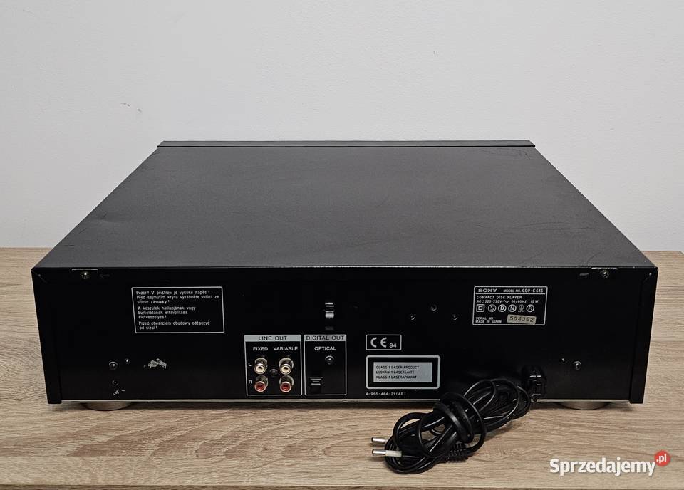 Zmieniarka SONY CDPC545 Gorzów Wielkopolski