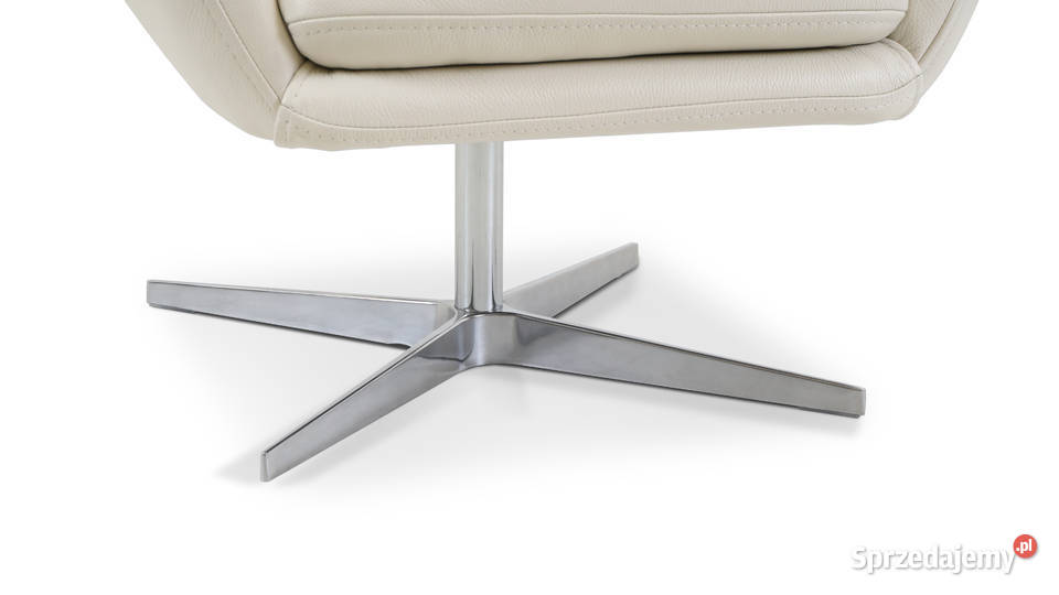 Fotel Obrotowy Skóra naturalna Meble Wanat 81cm Fotele i pufy Toruń