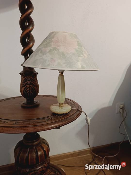 Lampa stołowa biurkowa na podstawie z onyksu kujawsko-pomorskie Lipno sprzedam