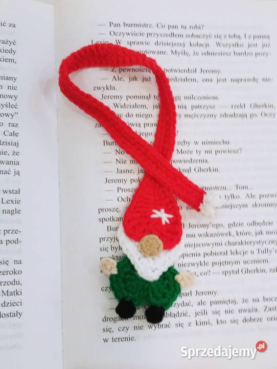 Skrzat wykonany na szydełku zakładka do książki Rękodzieło Łask