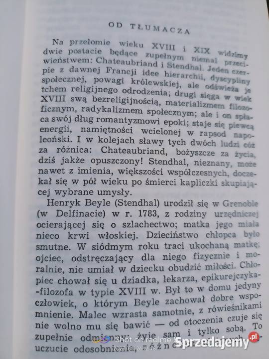 Czerwone i czarne Stendhal książki Warszawa mazowieckie