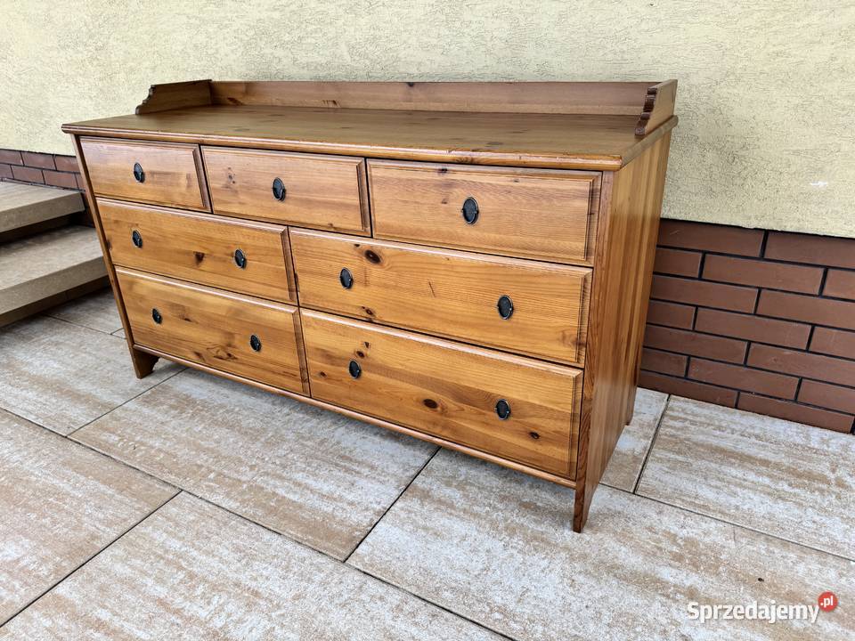 Komoda drewniana szuflady Ikea leksvik szafa Garwolin
