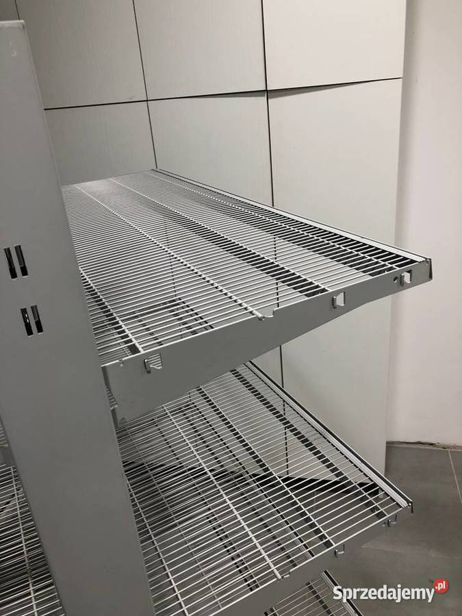 Regał sklepowy metalowy środkowy siatkowy Ostrołęka