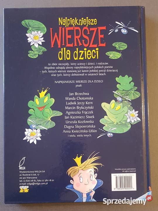 Najpiękniejsze wiersze dzieci Kraków sprzedam