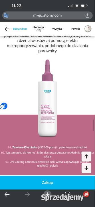 Odżywka do włosów Atomy PROTEIN INTENSIVE Opole