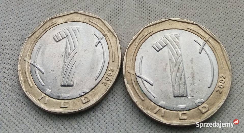 BUŁGARIA2X1 LEV2002 r mazowieckie Legionowo