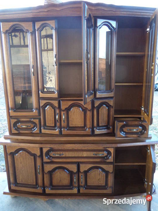 witrna kredens dębowa drewniana stan wysyłka łódzkie Buczek