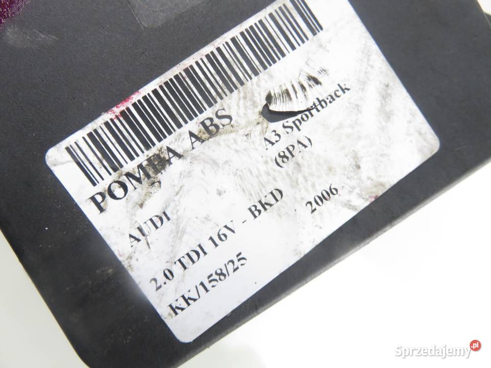 POMPA ABS AUDI A3 Sportback 8PA 1K0907379K osobowe