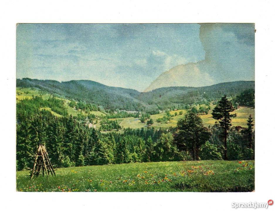 WISŁA GŁĘBCE KRAJOBRAZ POCZTÓWKA Krynki