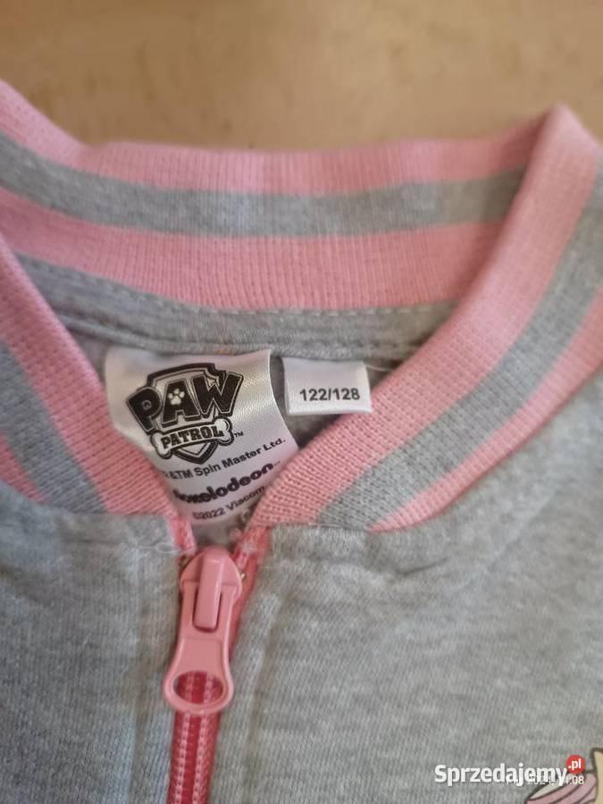 Bluza dziewczęca bejsbolówka bez kaptura Psi Rozmiar 122 Dla Dziecka Szczecin