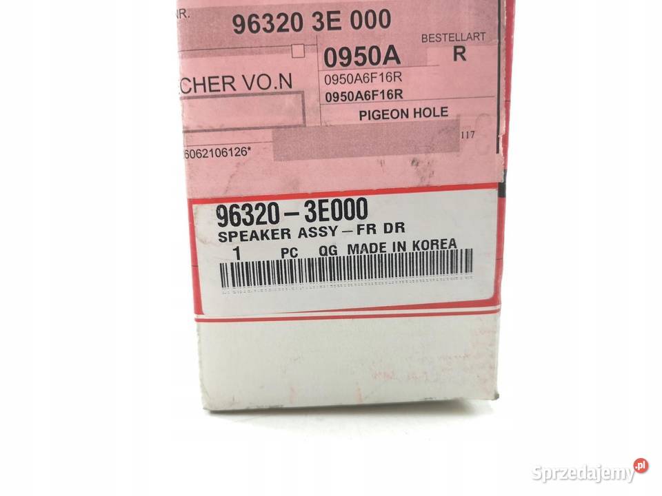 GŁOŚNIK DRZWI PRZÓD KIA SORENTO 20032006