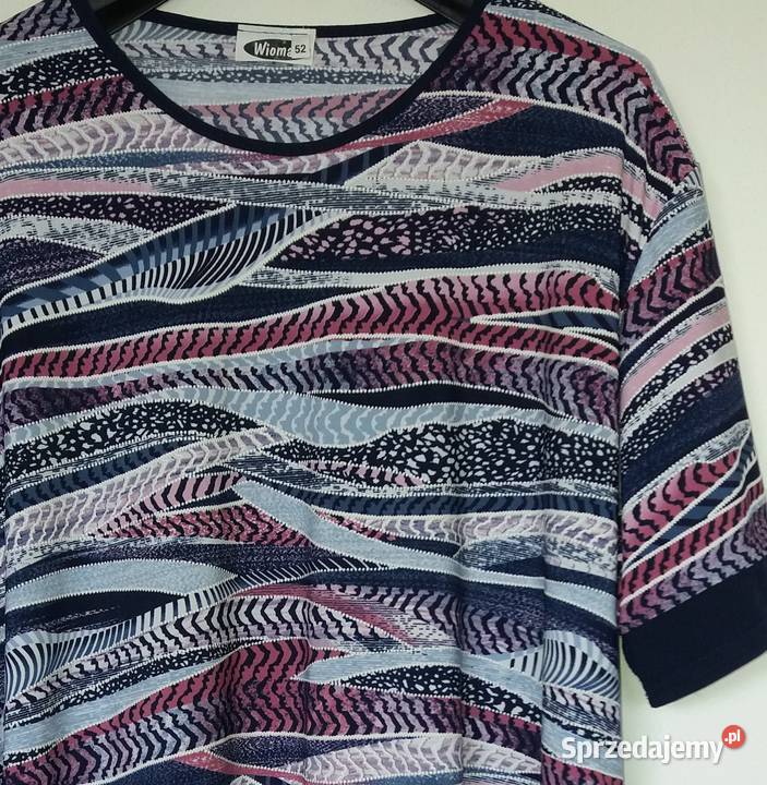 XXL52 Wygodna tunika o linii A Wiomax butik kolorowy Gliwice