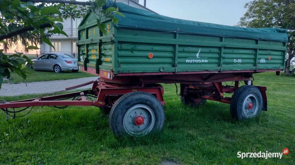Przyczepa wywrotka rolnicza D55 tandem D47 Wywrotki Łosice sprzedam
